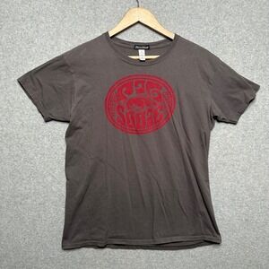 Arkansas Razorbacks Woo Pig Sooie Graphic Houndstooth  T-Shirt Mens Medium Gray